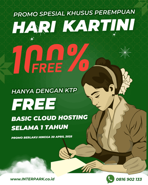 promo gratis hosting hari kartini 2025